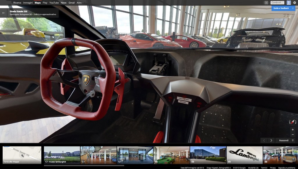Museo Lamborghini Inside Car