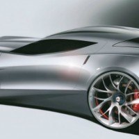 General Motors designers from studios around the world were invited to submit sketches showing their ideas for a seventh generation Chevrolet Corvette. Here is one of the 300 or more that were submitted.