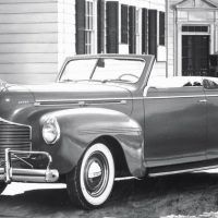 With a new grille and pontoon-style front fenders, the Dodge Luxury Liner Deluxe was the last major redesign before World War II. When postwar production resumed, the same design was used with just minor trim changes.