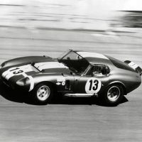 Jo Schlesser and Harold Keck drove CSX2299 at the 1965 Daytona Continental, shown here on its way to taking first in class, second overall. Photo by Martyn L. Schorr.
