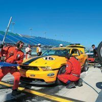 Information learned from a season’s worth of endurance racing transferred back to the Boss 302 street cars in the form of upgraded camshaft actuator wiring connectors and revised soft ware for the engine processor. Rick Dole/Multimatic Motorsports