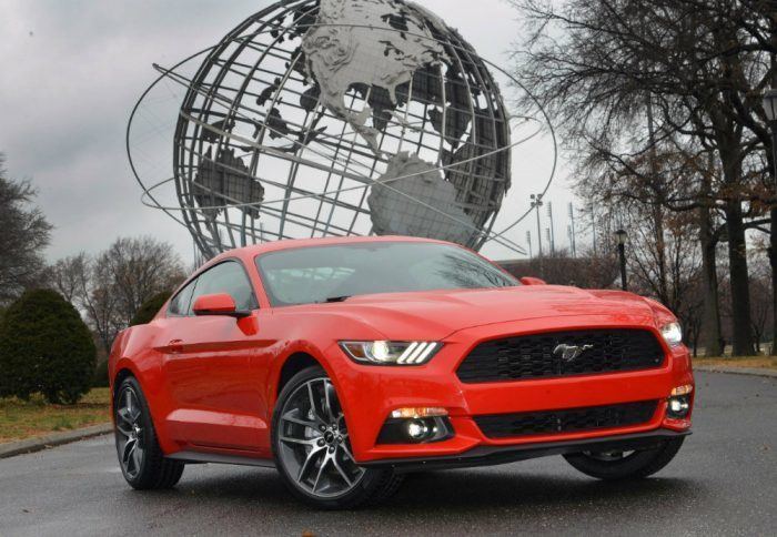 The 2015 Ford Mustang returned to the New York City World's Fair site where the iconic pony car debuted in 1964. The Mustang celebrates its 50th anniversary on April 17, 2014. Photo by: Sam VarnHagen/Ford Motor Company