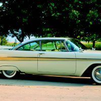 The 1957 Plymouth Fury received extensive changes. The car was longer and wider than its predecessor, but the most notable changes were the soaring tailfins out back. Photo by Tom Glatch.