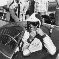 Bob Bondurant smiles, and with good reason. He is sitting in CSX2129 at the August 1963 Continental Divide USRRC race in Colorado (car no. 98), and finished first in GT and fifth overall. Peter Luongo