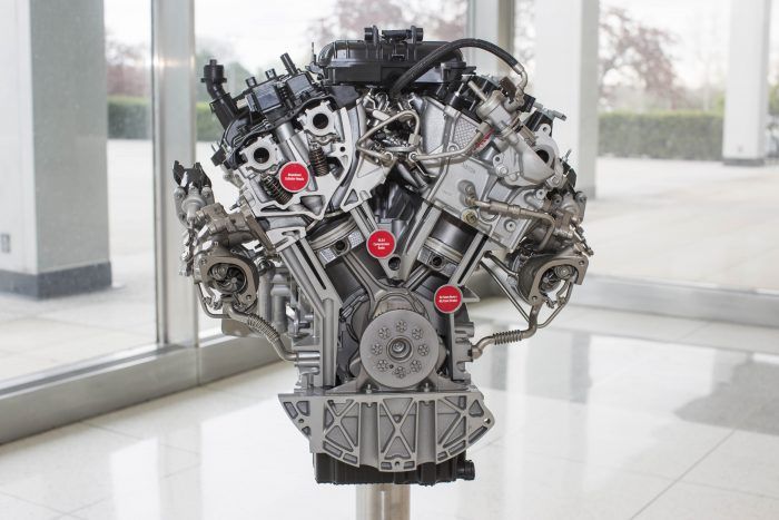 Ford engineers designed the new 3.5-liter EcoBoost engine to provide better low-end and peak engine performance, ideal for hauling heavy payloads and towing heavy trailers. Photo: Ford Motor Company