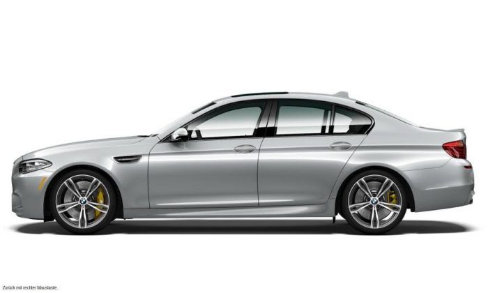 BMW M5 Pure Metal Silver Limited Edition Side Profile