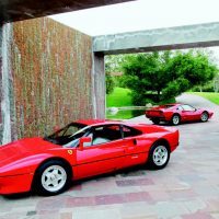 With those stunning looks, extremely limited production numbers, and a realistic claim on being the world’s fastest production car, the 288 GTO was the first ever “instant collectible”—a motorcar that has never sold for less than its original price. The 288’s resemblance to the 308 GTB is quite evident in this image. Both were Fioravanti designs, the 288’s longer wheelbase, flared fenders, and upturned tail only accentuating an already beautiful shape. Photo by Winston Goodfellow