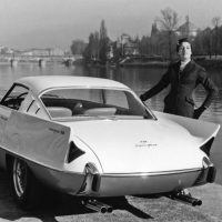 Superfast I looks sensational next to the River Po in Turin, Italy. The subtle fins were Pinin’s homage to America, while the sparse background shows Turin prior to the labor migration boom that would take place in the following decade. Pininfarina archive