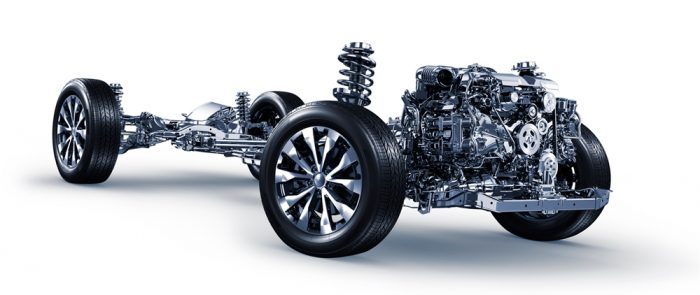 Subaru Boxer Engine & Chassis. Photo: Subaru 