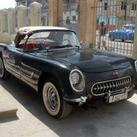 Looking at it through squinted eyes, Esterio Segura’s 1954 Corvette could pass for original. But understand that the entire front end, including the hood, was fabricated in metal instead of fiberglass.