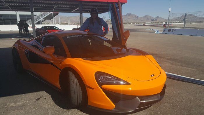 Automoblog Feature Writer Jerry Mooney at Exotics Racing