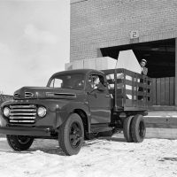 The idea behind the F-series was to offer a line of trucks with increasing capabilities. The F-5 shown here had more cargo capacity and a dually rear axle.