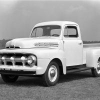 A major styling change occurred with the introduction of the 1951 F-1. The front grille was more prominent and stretched across the entire face of the truck.