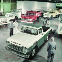 Although Ford continued to push the F-100 very heavily in its marketing, the company continued to manufacture its larger commercial line of vehicles. It included the F-100 among these trucks in various photos, to imply it was just as capable and reliable.