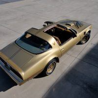 Finished in Anniversary Solar Gold, the 1978 Gold Edition Trans Am was a very rare version of the T/A. Gold “snowflake” wheels were part of the package from the factory.