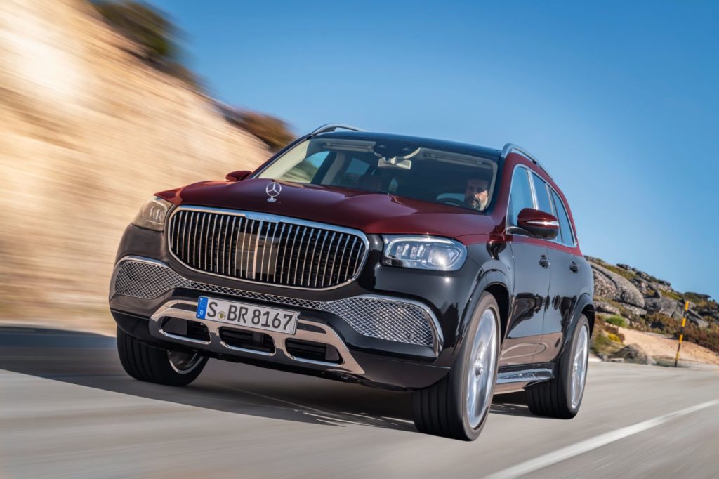 Mercedes-Maybach GLS on the open road.