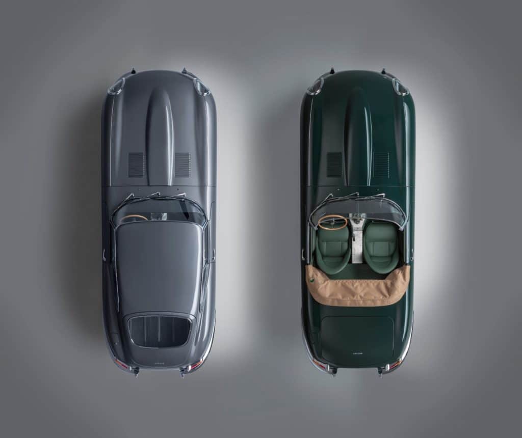 Jaguar Classic is creating six limited-edition matched pairs of restored 3.8 E-type sports cars inspired by the iconic “9600 HP” and “77 RW” examples from the 1961 Geneva launch – each pair is known as the E-type 60 Collection.