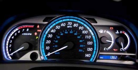 2009 Toyota Venza gauges