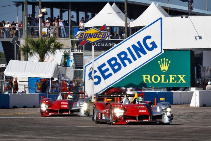Audi running the 59th 12 Hours of Sebring