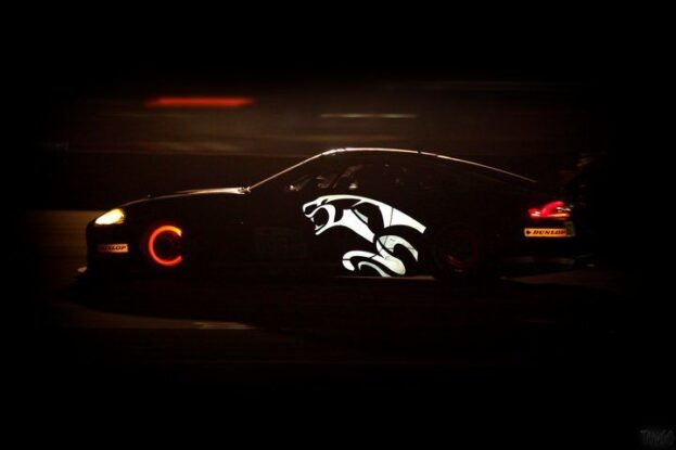 Jaguar at night @ 59th 12 Hours of Sebring