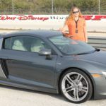 Mandie with the Audi R8