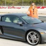 Mandie with the Audi R8