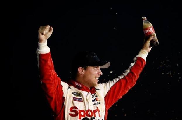 denny hamlin wins atlanta 2012 Kevin C. Cox Getty Images for NASCAR