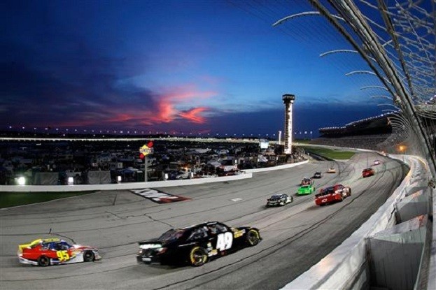 nascar atlanta 2012 sunset Wesley Hitt Getty Images for NASCAR
