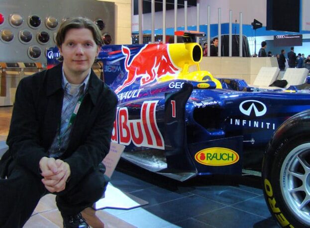 2012 Canadian International Auto Show 2 Chris Nagy with Red Bull