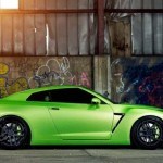 Green Nissan GTR