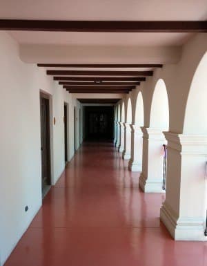 The hallway in which the second iron was delivered. 