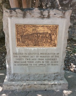 William Travis Rememberance Stone