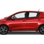 2015 Toyota Yaris red side