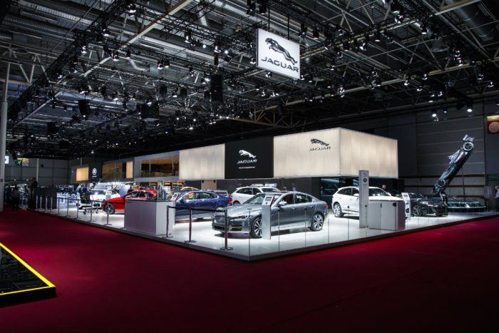 Jaguar display at the 2016 Paris Motor Show.