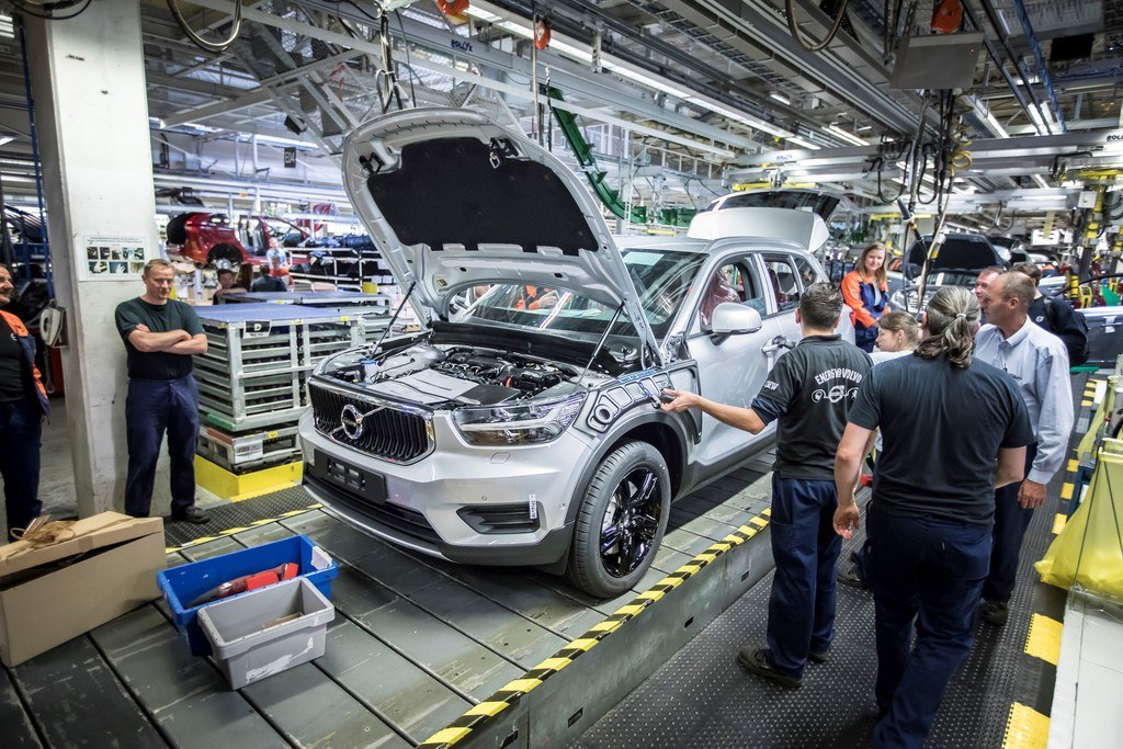 216918 Pre production of the new Volvo XC40 in the manufacturing plant in Ghent