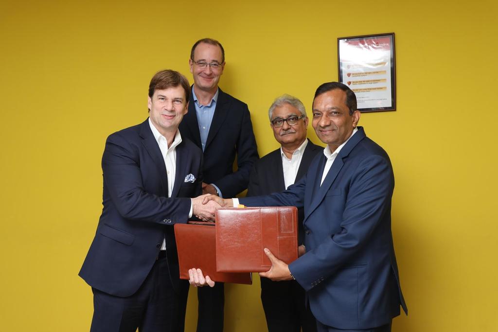 Ford Mahindra MoU Signing Picture