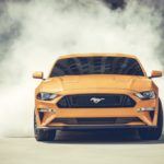 Orange Fury Mustang GT Coupe with Performance 3