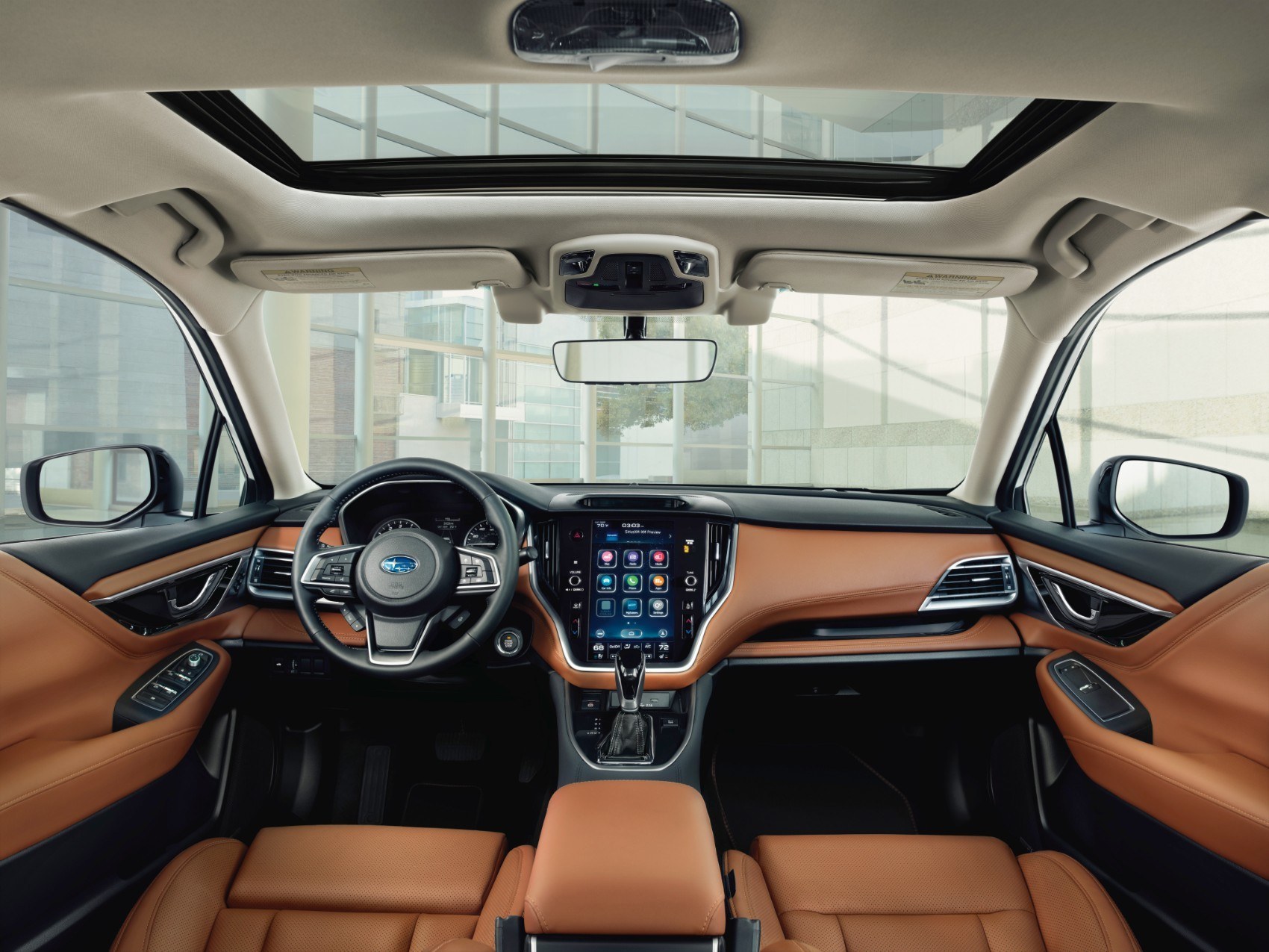 2021 Subaru Legacy interior layout.
