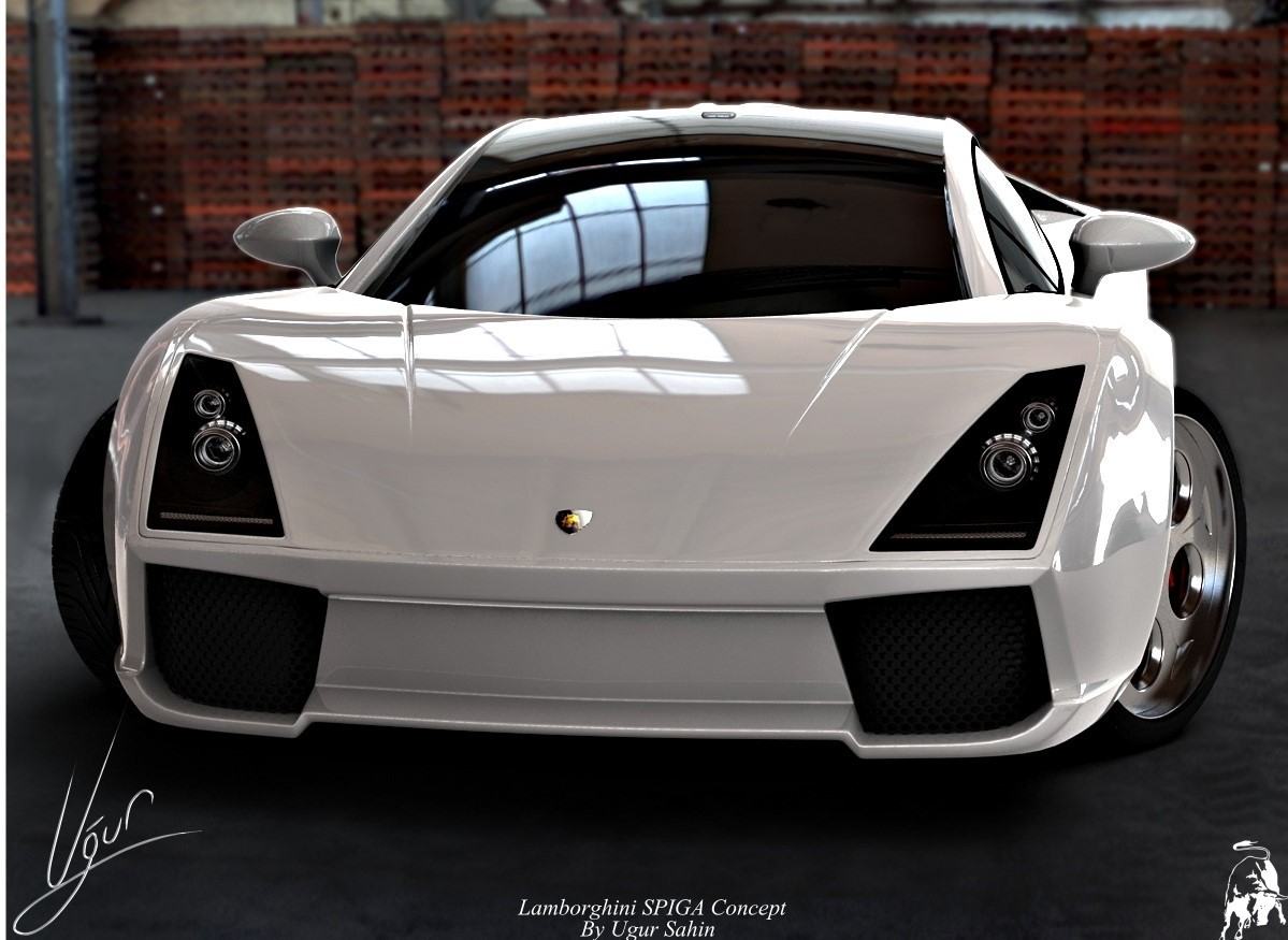 Lamborghini Spiga Concept white front