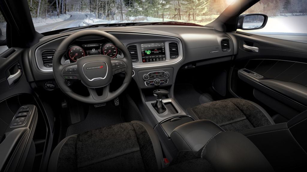 2020 Dodge Charger GT interior layout.