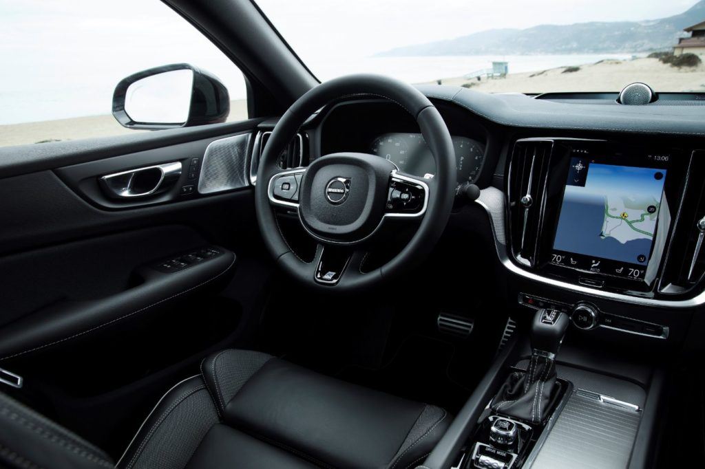 2020 Volvo S60 interior layout.