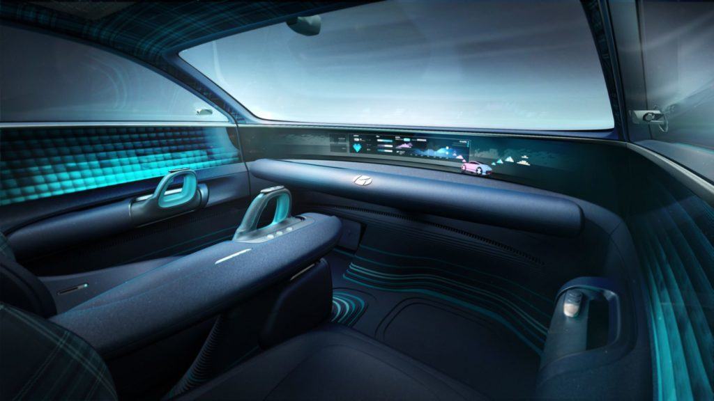 Hyundai Prophecy Concept EV interior layout.