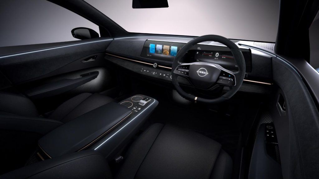 Nissan Ariya Concept interior layout.