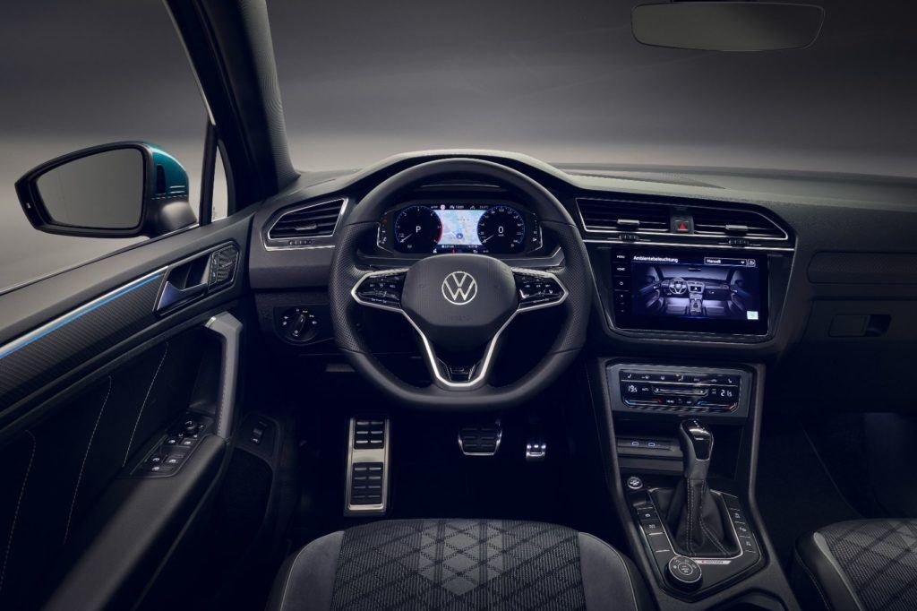 2022 VW Tiguan interior layout.