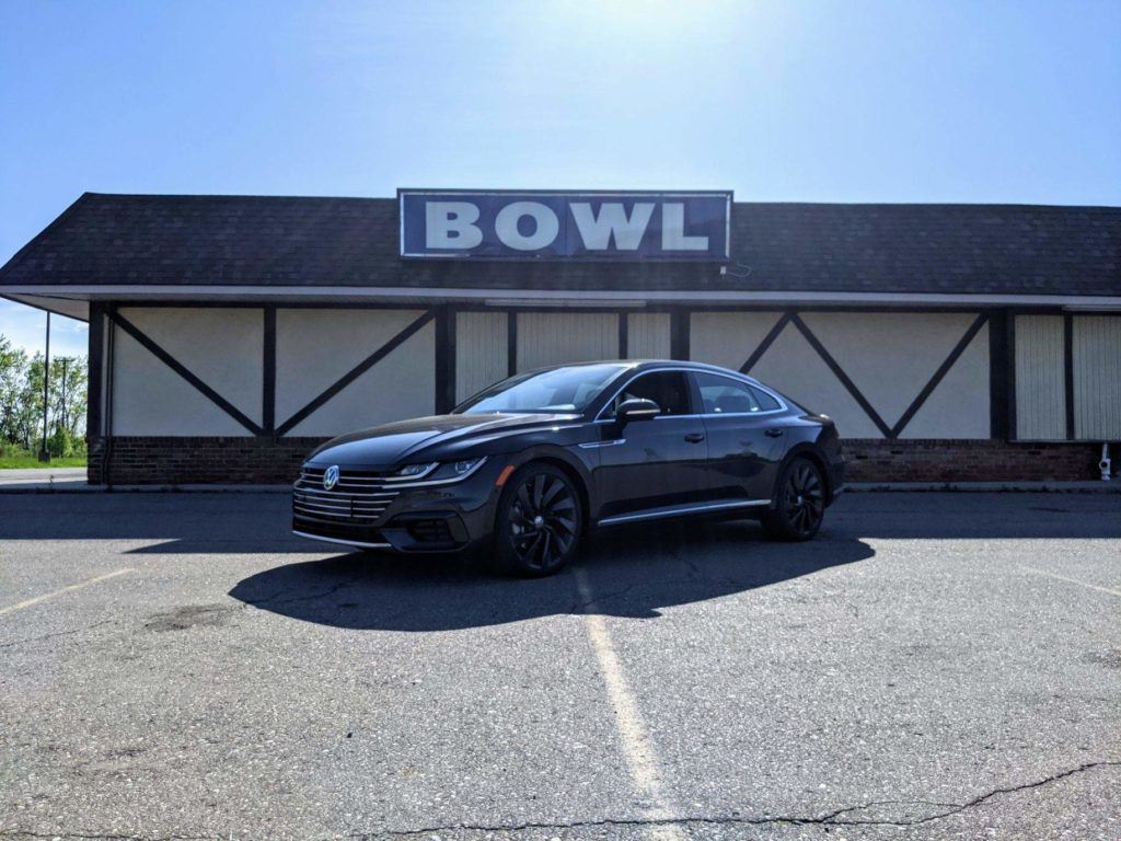 2020 VW Arteon press vehicle at the Woodhaven Bowl -A- Rama in Woodhaven, Michigan.