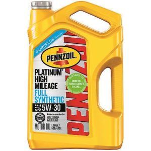 Pennzoil Platinum High Mileage 5W-30 Full Synthetic Motor Oil