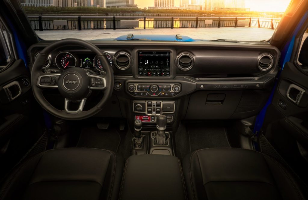 2021 Jeep Wrangler Rubicon 392 interior layout.