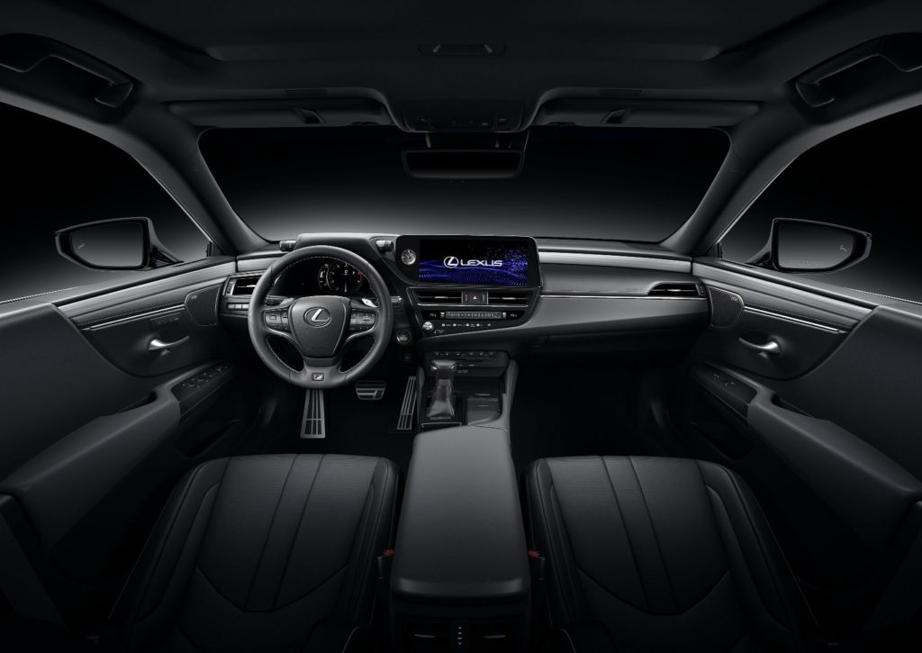 2022 Lexus ES interior layout.