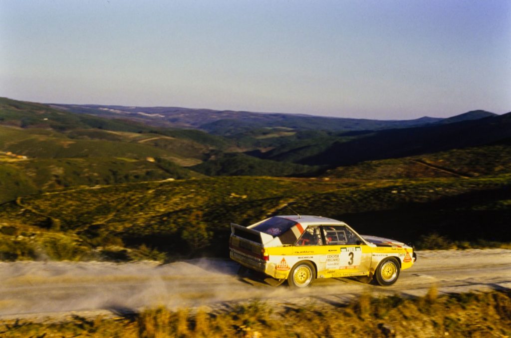 From quattro: The Race and Rally Story: 1980-2004 by Jeremy Walton, published by Evro Publishing Limited. Photo: Motorsport Images.