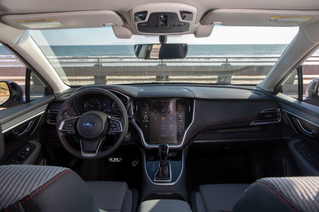 2022 Subaru Legacy interior layout.
